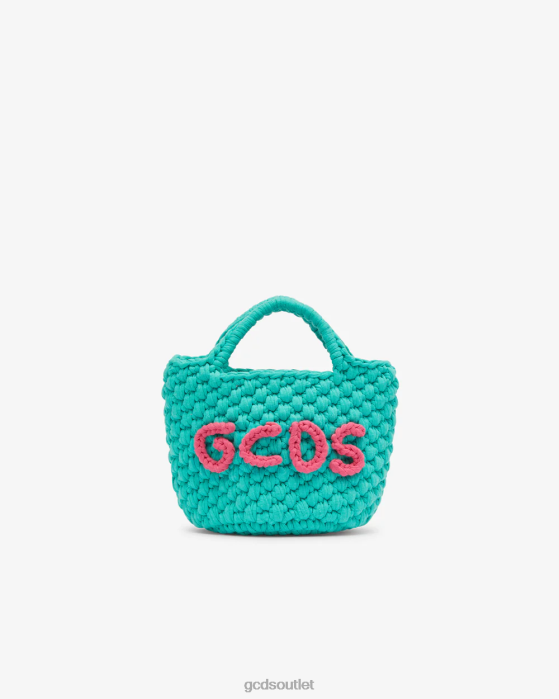 Kids GCDS Junior Mini Crochet Bag Light Blue 0FVX781
