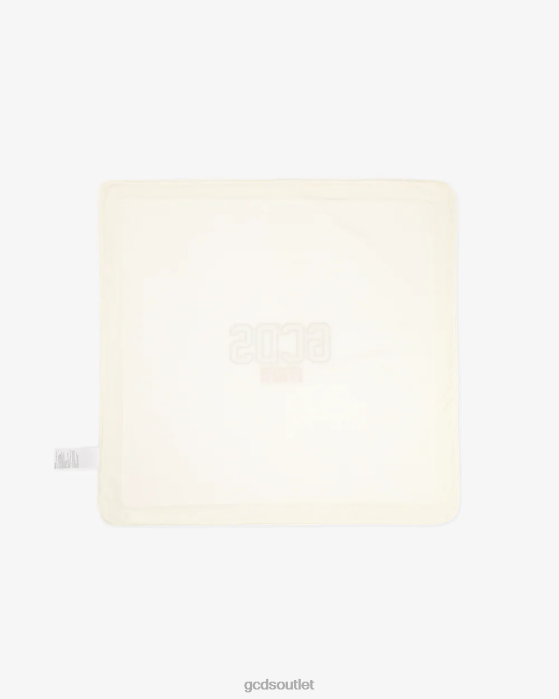 Kids GCDS Logo Cotton Baby Blanket Off White 0FVX655