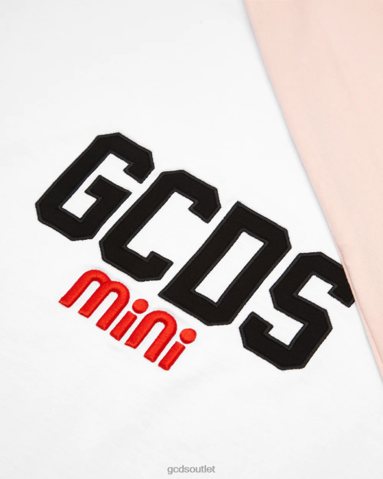 Kids GCDS Logo Cotton Baby Blanket Pearl Rose 0FVX653