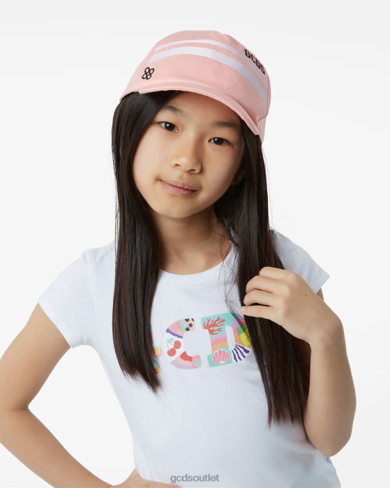 Kids GCDS Junior Low Logo Band Baseball Cap Pink 0FVX775