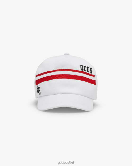 Kids GCDS Junior Low Logo Band Baseball Cap White 0FVX776
