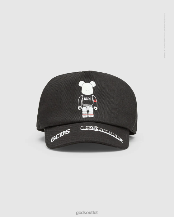 Kids GCDS x Be@rbrick Junior Baseball cap Black 0FVX782