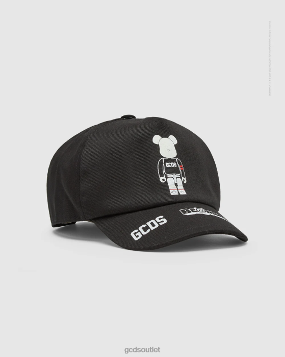 Kids GCDS x Be@rbrick Junior Baseball cap Black 0FVX782