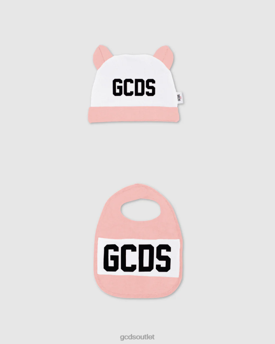 Kids GCDS logo motif Two-piece Baby Gift Set Pink 0FVX576