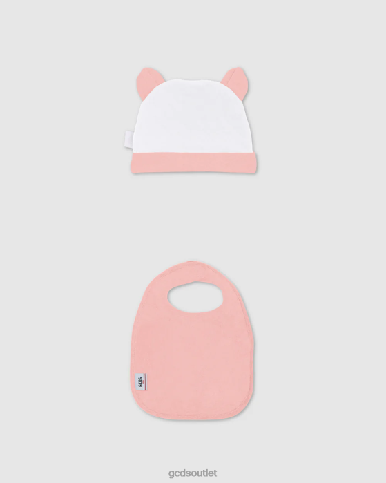 Kids GCDS logo motif Two-piece Baby Gift Set Pink 0FVX576