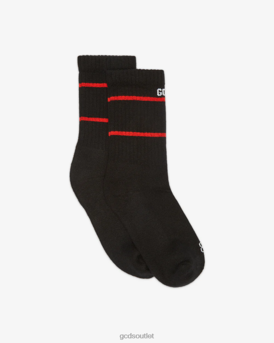 Kids GCDS Junior Low Logo Band Socks Black 0FVX771