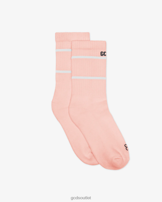 Kids GCDS Junior Low Logo Band Socks Pink 0FVX772