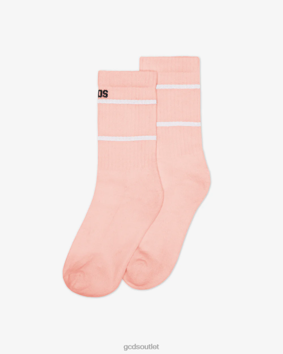 Kids GCDS Junior Low Logo Band Socks Pink 0FVX772