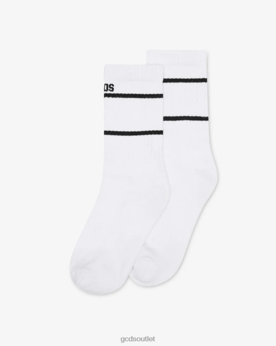 Kids GCDS Junior Low Logo Band Socks White 0FVX773