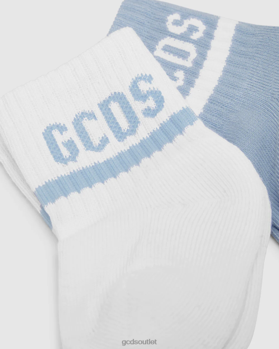 Kids GCDS logo motif Two-piece Socks Set Light blue 0FVX649