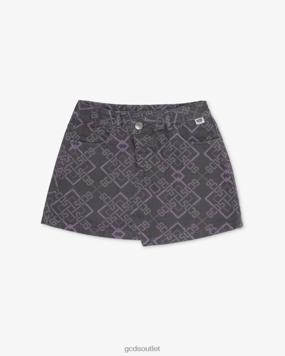 Kids GCDS Junior Denim Skirt Multicolor 0FVX806