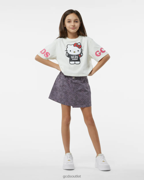 Kids GCDS Junior Denim Skirt Multicolor 0FVX806