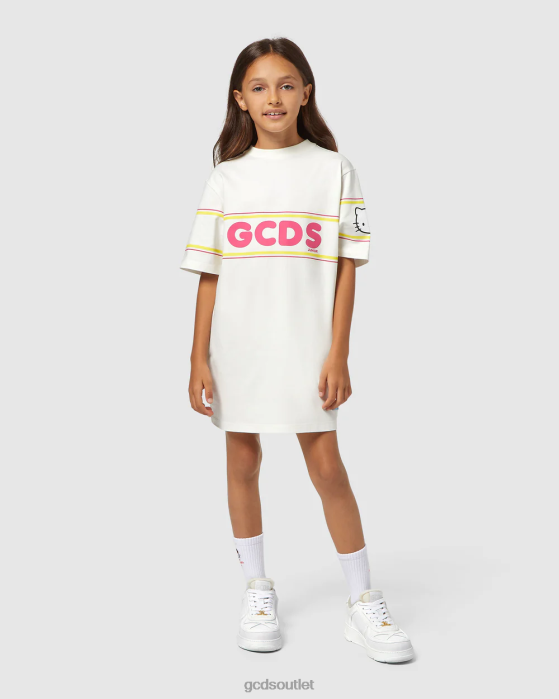 Kids GCDS Junior Hello Kitty dress Off White 0FVX803