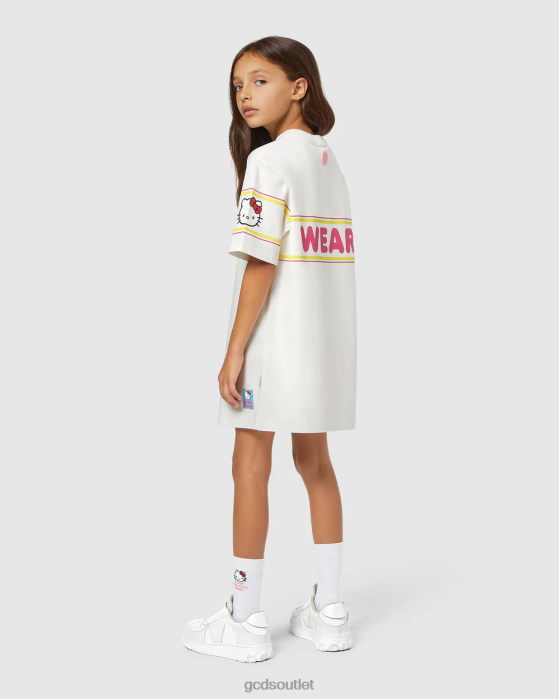 Kids GCDS Junior Hello Kitty dress Off White 0FVX803