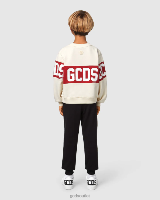 Kids GCDS Junior Logo band crewneck Whitecap Grey 0FVX677