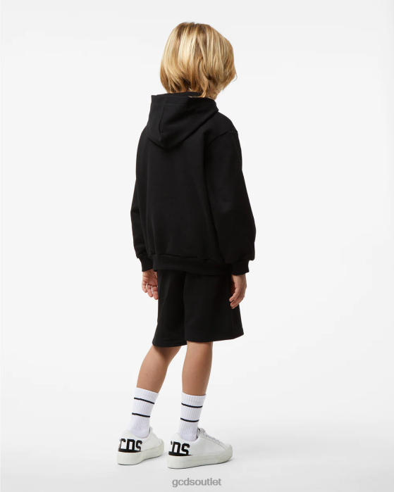 Kids GCDS Junior Spongebob Italico Hoodie Black 0FVX704