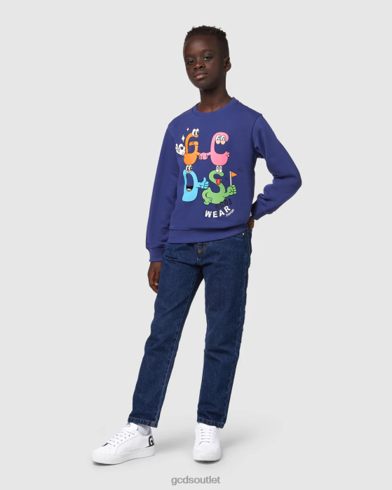 Kids GCDS Junior monsters crewneck Blue 0FVX667