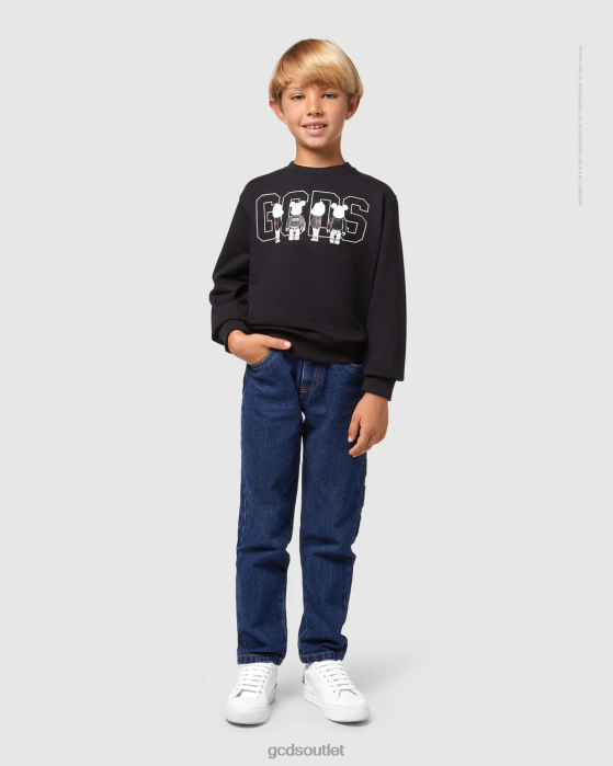 Kids GCDS x Be@rbrick Junior Crewneck Black 0FVX705