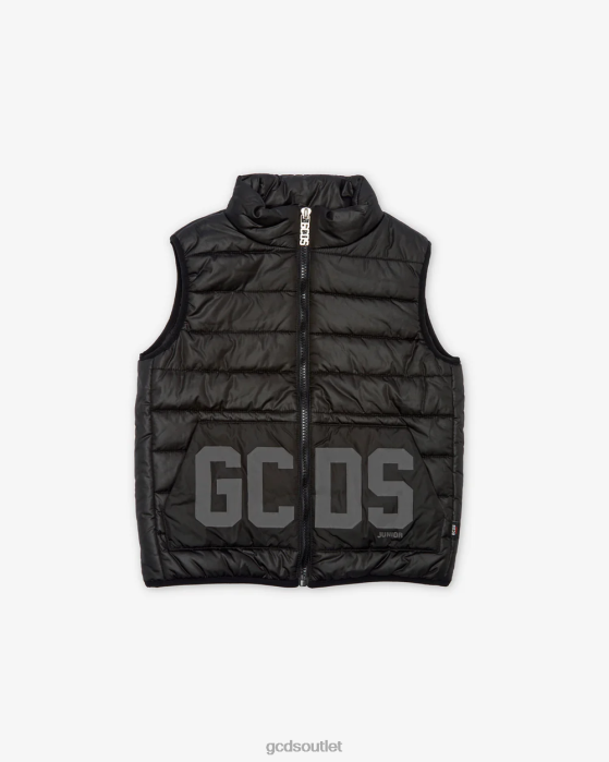 Kids GCDS Junior Low Band Vest Black 0FVX664