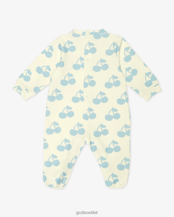 Kids GCDS Baby Cherry Playsuit Off White/Angel Blue 0FVX590