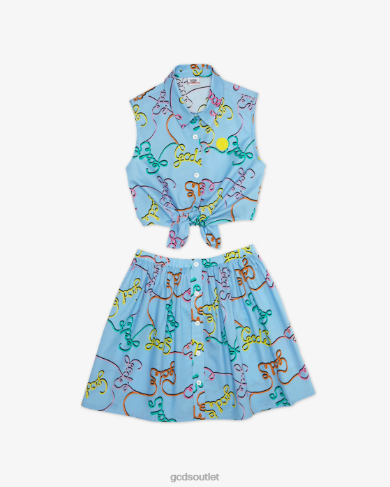 Kids GCDS Junior Shirt And Skirt Set Multicolor 0FVX812