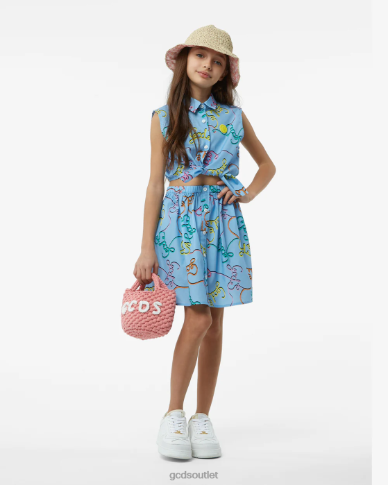 Kids GCDS Junior Shirt And Skirt Set Multicolor 0FVX812