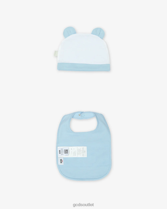 Kids GCDS Logo Band Two-Piece Baby Set Angel Blue 0FVX586