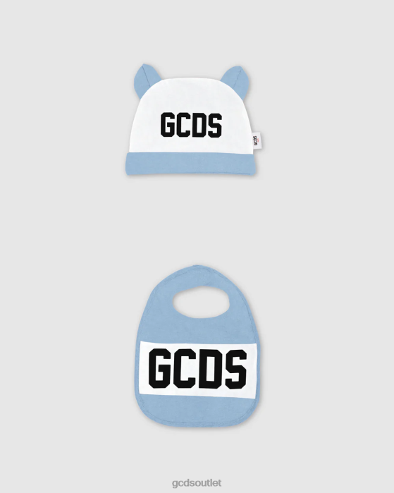Kids GCDS logo motif Two-piece Baby Gift Set Light blue 0FVX580
