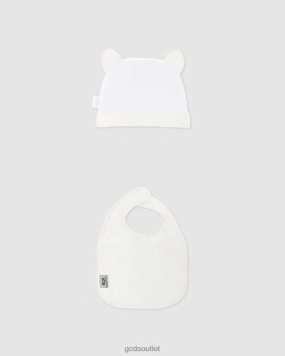 Kids GCDS logo motif Two-piece Baby Gift Set Off white 0FVX584