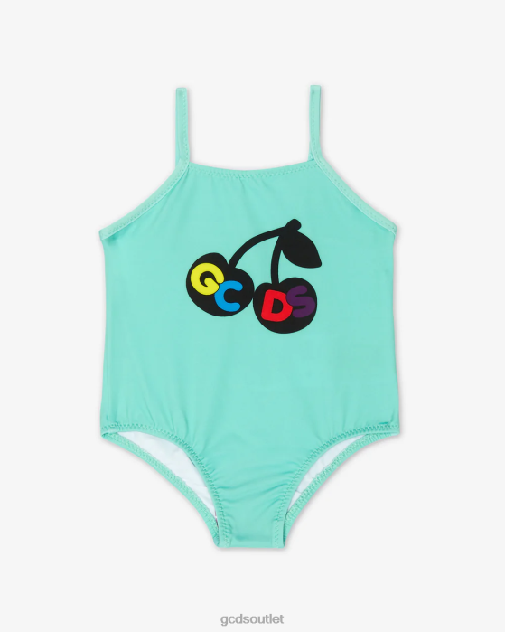 Kids GCDS Baby Cherry Swimsuit Ice Green 0FVX646