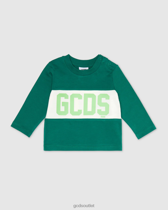 Kids GCDS Baby logo band t-shirt Green 0FVX631