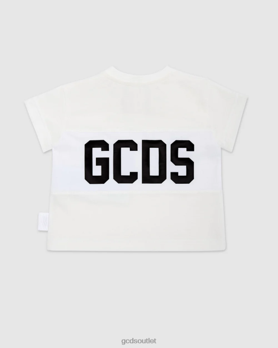 Kids GCDS Baby logo motif t-shirt Off White 0FVX637