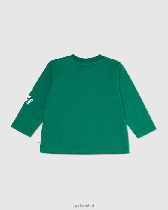 Kids GCDS Baby monster long sleeves t-shirt Green 0FVX632