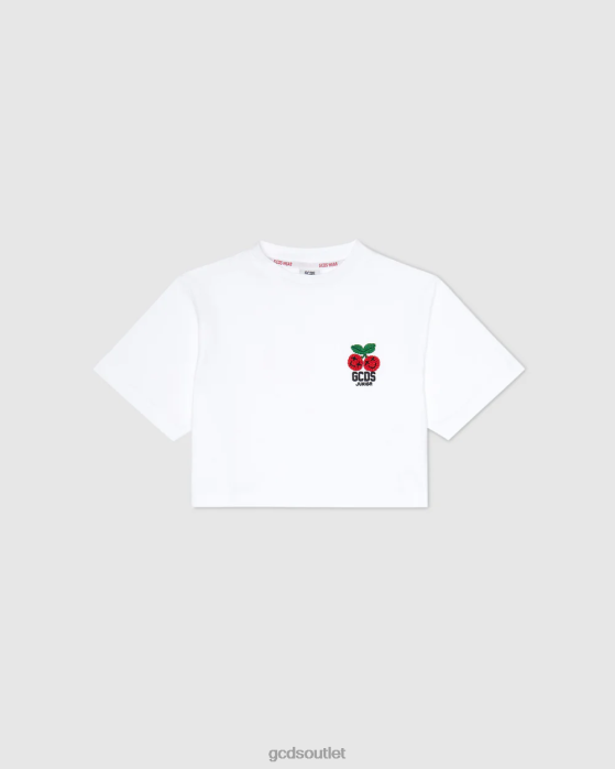 Kids GCDS Junior Cherry T-Shirt White 0FVX802
