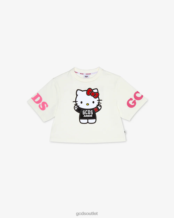 Kids GCDS Junior Hello Kitty T-Shirt Off White 0FVX792