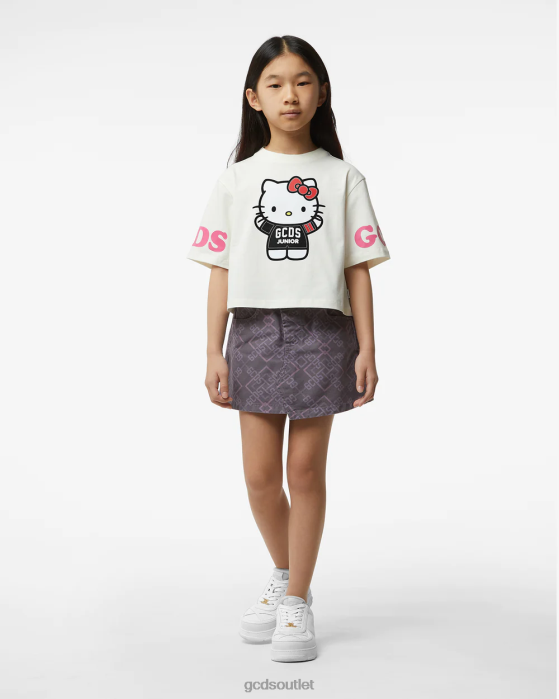 Kids GCDS Junior Hello Kitty T-Shirt Off White 0FVX792