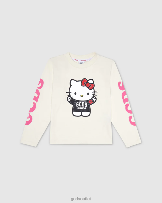 Kids GCDS Junior Hello Kitty longsleeves t-shirt Off White 0FVX800