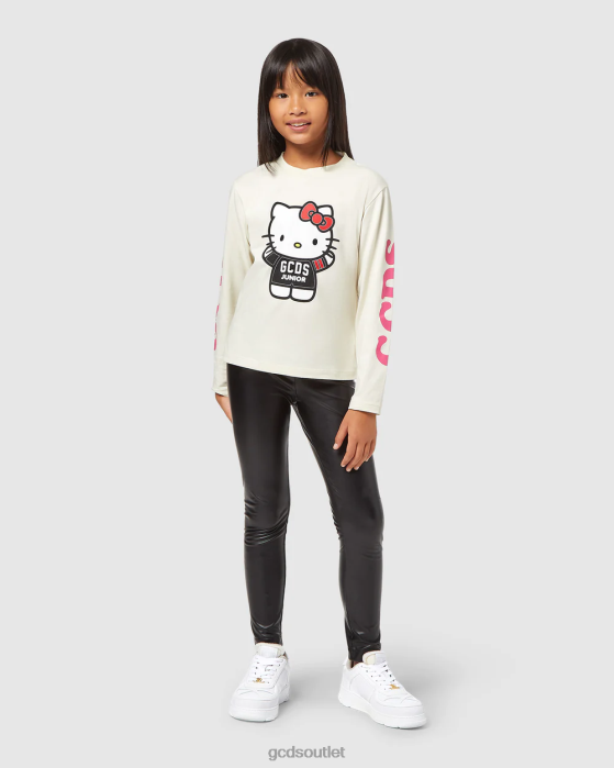 Kids GCDS Junior Hello Kitty longsleeves t-shirt Off White 0FVX800