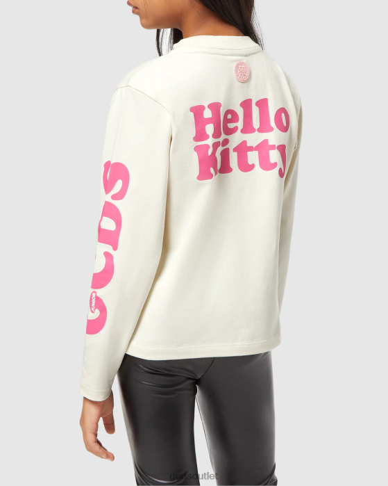 Kids GCDS Junior Hello Kitty longsleeves t-shirt Off White 0FVX800