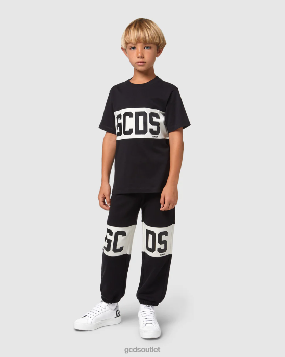 Kids GCDS Junior Logo band t-shirt Black 0FVX710
