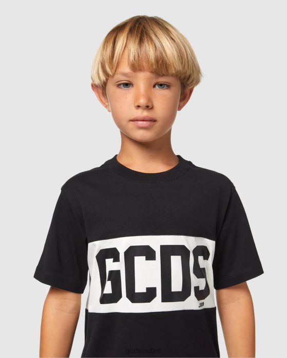 Kids GCDS Junior Logo band t-shirt Black 0FVX710