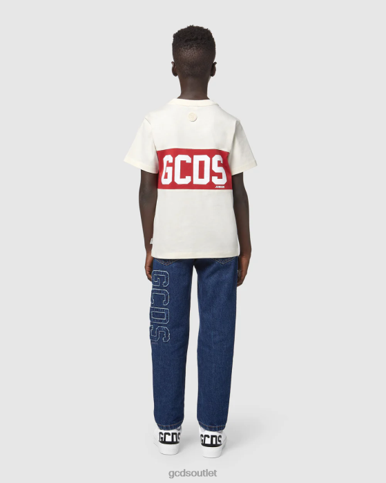 Kids GCDS Junior Logo band t-shirt Whitecap Grey 0FVX709