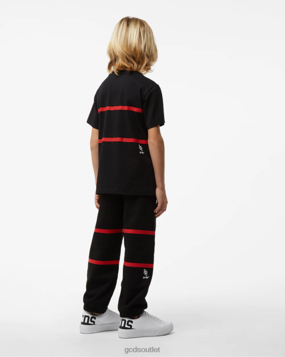 Kids GCDS Junior Low Band Logo T-Shirt Black 0FVX719