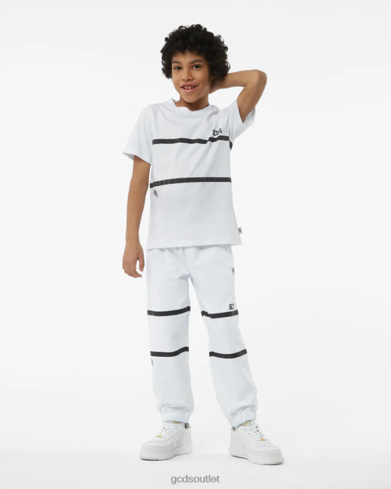 Kids GCDS Junior Low Band Logo T-Shirt White 0FVX722