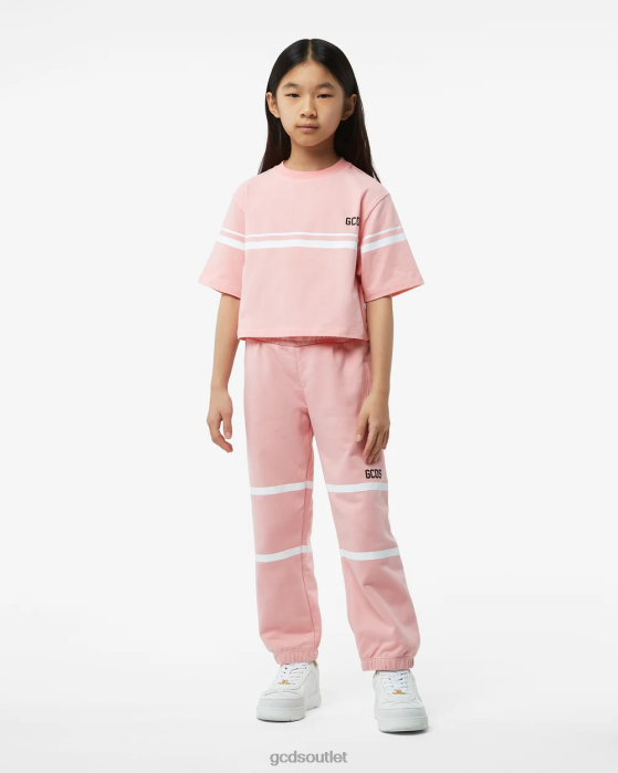 Kids GCDS Junior Low Logo T-Shirt Pink 0FVX794