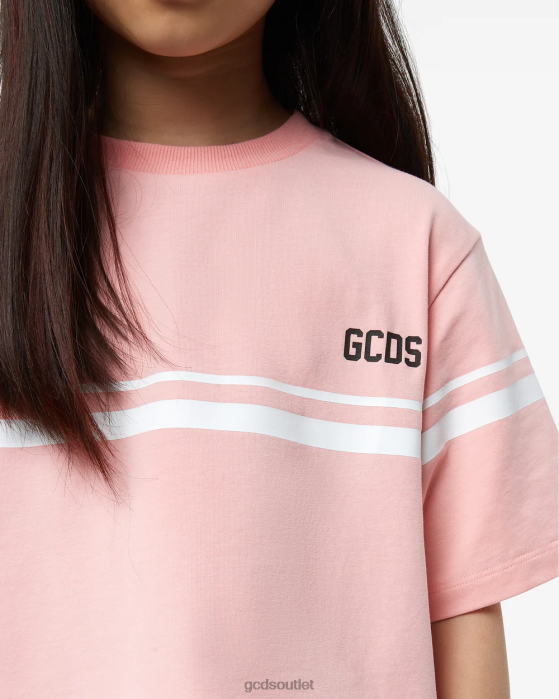 Kids GCDS Junior Low Logo T-Shirt Pink 0FVX794