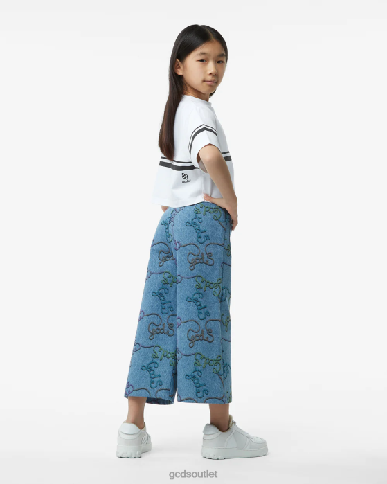 Kids GCDS Junior Low Logo T-Shirt White 0FVX795