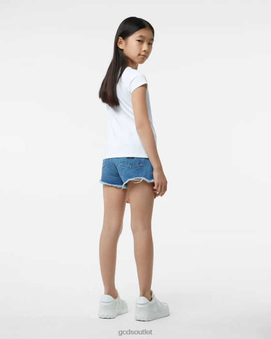 Kids GCDS Junior Patchwork T-Shirt White 0FVX793