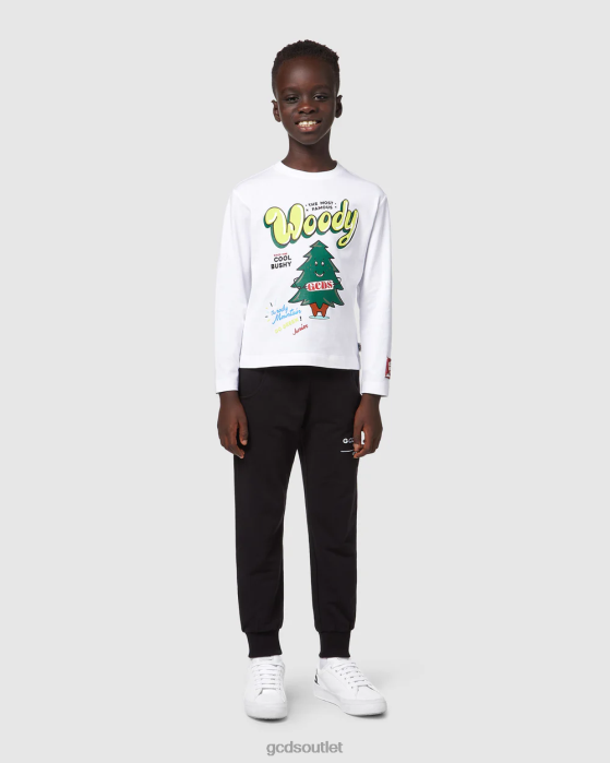 Kids GCDS Junior Xmas long sleeve t-shirt White 0FVX713