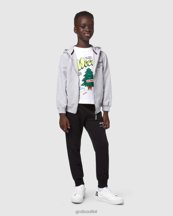 Kids GCDS Junior Xmas long sleeve t-shirt White 0FVX713